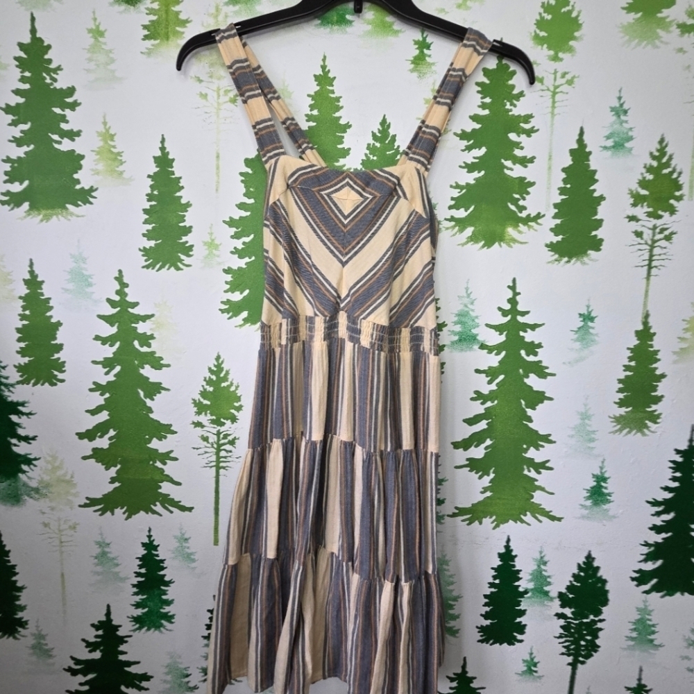 Striped Melrose And Market Sleeveless Tiered Dress